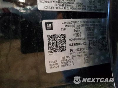 Zdjęcie 12 z 12 samochodu: 2020 GMC SIERRA K1500 ELEVATION VIN:1GTU9CED0LZ276621 - miniatura