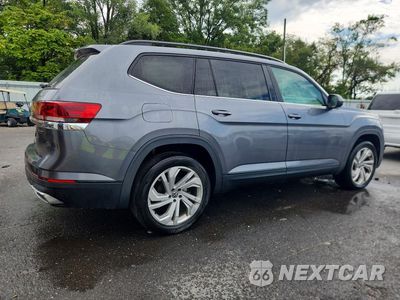 Trzecie zdjęcie samochodu z tyłu: 2021 VOLKSWAGEN ATLAS SE VIN:1V2KR2CA5MC556645 - miniatura