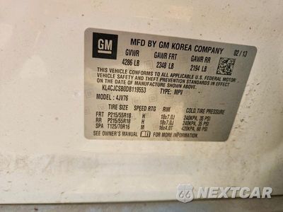 Zdjęcie 13 z 13 samochodu: 2013 BUICK ENCORE VIN:KL4CJCSB0DB119553 - miniatura
