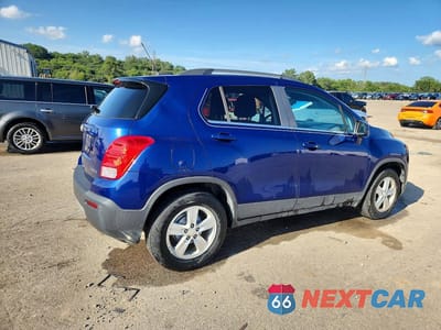 Trzecie zdjęcie samochodu z tyłu: 2015 CHEVROLET TRAX 1LT VIN:3GNCJLSB8FL233704 - miniatura
