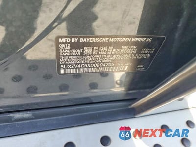 Zdjęcie 13 z 13 samochodu: 2013 BMW X5 XDRIVE35I VIN:5UXZV4C5XD0B04705 - miniatura