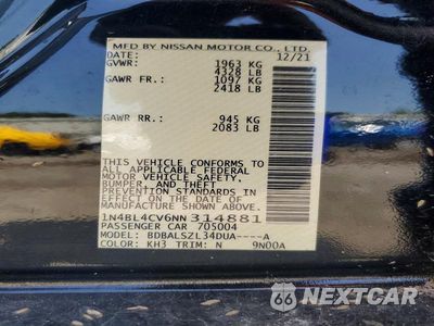 Zdjęcie 12 z 12 samochodu: 2022 NISSAN ALTIMA SR VIN:1N4BL4CV6NN314881 - miniatura