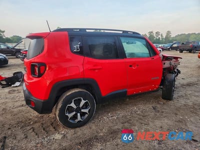 Trzecie zdjęcie samochodu z tyłu: 2021 JEEP RENEGADE TRAILHAWK VIN:ZACNJDC12MPN24200 - miniatura