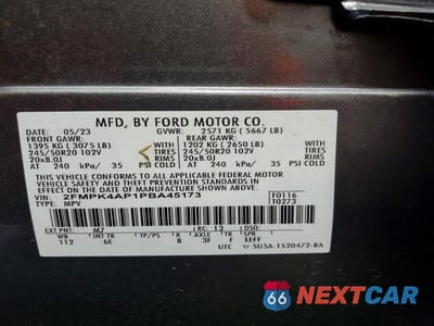Zdjęcie 12 z 12 samochodu: 2023 FORD EDGE ST VIN:2FMPK4AP1PBA45173 - miniatura