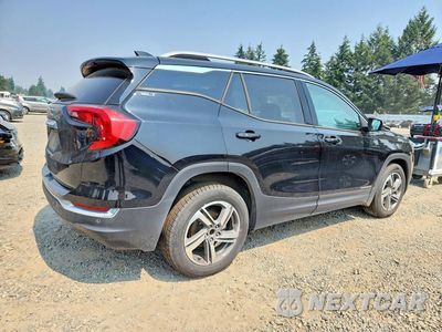 Trzecie zdjęcie samochodu z tyłu: 2019 GMC TERRAIN SLT VIN:3GKALPEV3KL308508 - miniatura