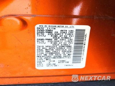 Zdjęcie 13 z 13 samochodu: 2017 NISSAN ROGUE SV VIN:JN8AT2MV6HW257142 - miniatura