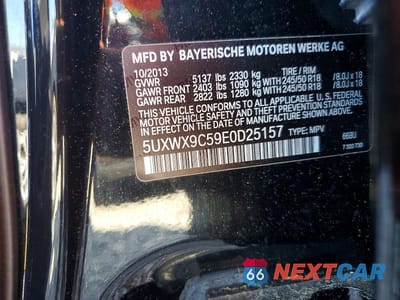 Zdjęcie 14 z 14 samochodu: 2014 BMW X3 XDRIVE28I VIN:5UXWX9C59E0D25157 - miniatura