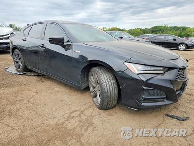 Czwarte zdjęcie samochodu z boku: 2021 ACURA TLX TECH A VIN:19UUB5F54MA004257 - miniatura