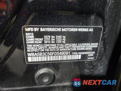 Zdjęcie 12 z 12 samochodu: 2015 BMW 5ER XI VIN:WBA5B3C56FD548091 - miniatura