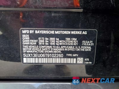 Zdjęcie 13 z 13 samochodu: 2026 BMW X5 SDRIVE 40I VIN:5UX13EU06T9102260 - miniatura