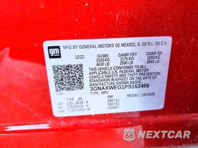Zdjęcie 12 z 12 samochodu: 2023 CHEVROLET EQUINOX RS VIN:3GNAXWEG1PS163498 - miniatura