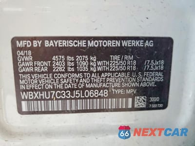 Zdjęcie 13 z 13 samochodu: 2018 BMW X1 SDRIVE28I VIN:WBXHU7C33J5L06848 - miniatura