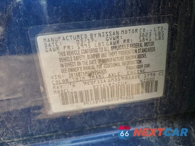 Zdjęcie 12 z 12 samochodu: 2017 NISSAN SENTRA S VIN:3N1AB7AP8HY294805 - miniatura