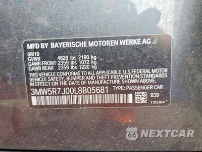 Zdjęcie 12 z 12 samochodu: 2020 BMW 330XI VIN:3MW5R7J00L8B05681 - miniatura