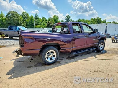 Trzecie zdjęcie samochodu z tyłu: 2004 DODGE RAM 1500 ST VIN:1D7HA18D24S672526 - miniatura