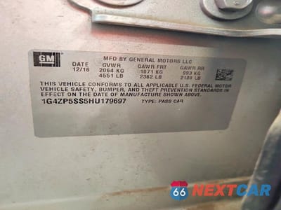 Zdjęcie 12 z 12 samochodu: 2017 BUICK LACROSSE ESSENCE VIN:1G4ZP5SS5HU179697 - miniatura
