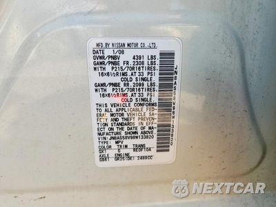 Zdjęcie 12 z 12 samochodu: 2008 NISSAN ROGUE S VIN:JN8AS58V98W133820 - miniatura
