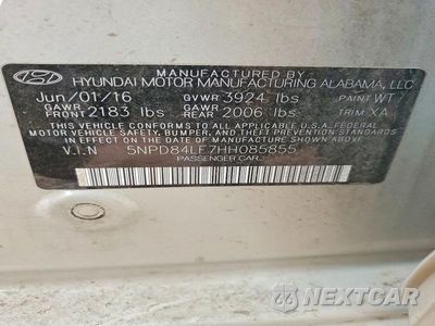 Zdjęcie 12 z 12 samochodu: 2017 HYUNDAI ELANTRA SE VIN:5NPD84LF7HH085855 - miniatura