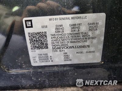 Zdjęcie 13 z 13 samochodu: 2018 BUICK ENCLAVE AVENIR VIN:5GAEVCKW9JJ204576 - miniatura