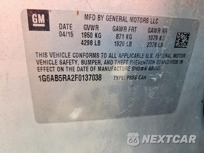 Zdjęcie 12 z 12 samochodu: 2015 CADILLAC ATS LUXURY VIN:1G6AB5RA2F0137038 - miniatura
