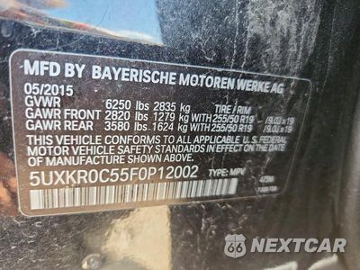 Zdjęcie 13 z 13 samochodu: 2015 BMW X5 XDRIVE35I VIN:5UXKR0C55F0P12002 - miniatura