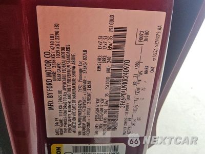 Zdjęcie 12 z 12 samochodu: 2019 FORD FUSION SE VIN:3FA6P0LU9KR240970 - miniatura