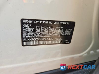 Zdjęcie 14 z 14 samochodu: 2016 BMW X5 XDRIVE35I VIN:5UXKR0C54G0S85140 - miniatura