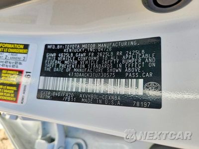 Zdjęcie 12 z 12 samochodu: 2026 TOYOTA CAMRY LE VIN:4T1DAACK3TU730575 - miniatura