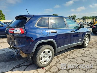 Trzecie zdjęcie samochodu z tyłu: 2014 JEEP CHEROKEE SPORT VIN:1C4PJMABXEW253107 - miniatura