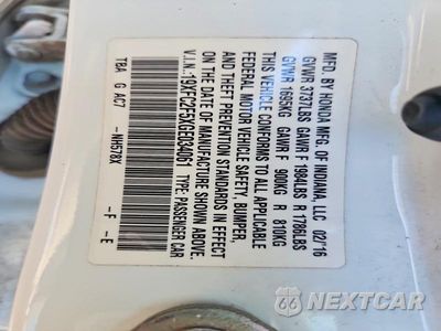 Zdjęcie 13 z 13 samochodu: 2016 HONDA CIVIC LX VIN:19XFC2F5XGE034061 - miniatura