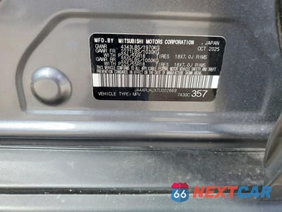 Zdjęcie 14 z 14 samochodu: 2026 MITSUBISHI OUTLANDER SPORT S/SE VIN:JA4ARUAUXTU002669 - miniatura