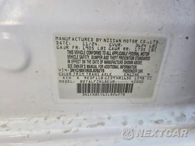 Zdjęcie 12 z 12 samochodu: 2025 NISSAN VERSA SV VIN:3N1CN8EV6SL826278 - miniatura