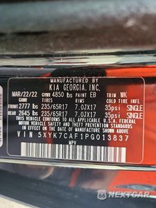 Zdjęcie 13 z 13 samochodu: 2023 KIA SPORTAGE X-PRO VIN:5XYK7CAF1PG013837 - miniatura