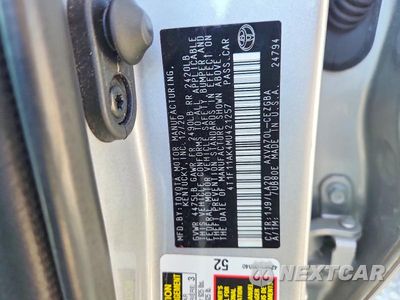 Zdjęcie 12 z 12 samochodu: 2021 TOYOTA CAMRY XLE VIN:4T1F11AK4MU421257 - miniatura