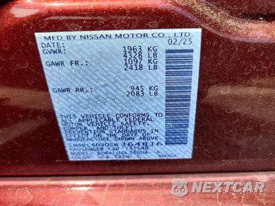Zdjęcie 12 z 12 samochodu: 2025 NISSAN ALTIMA SV VIN:1N4BL4DV0SN364816 - miniatura