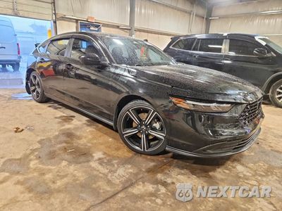 Czwarte zdjęcie samochodu z boku: 2023 HONDA ACCORD HYBRID SPORT VIN:1HGCY2F54PA048806 - miniatura