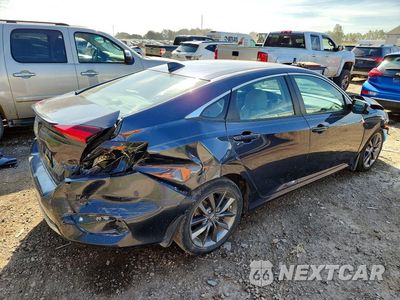 Trzecie zdjęcie samochodu z tyłu: 2019 HONDA CIVIC EX VIN:19XFC1F30KE000163 - miniatura