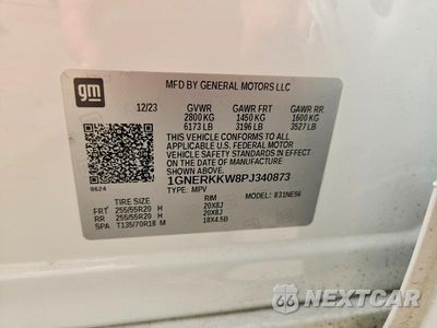 Zdjęcie 13 z 13 samochodu: 2023 CHEVROLET TRAVERSE PREMIER VIN:1GNERKKW8PJ340873 - miniatura