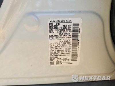 Zdjęcie 12 z 12 samochodu: 2017 NISSAN ROGUE SL VIN:JN8AT2MV8HW022967 - miniatura