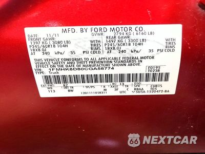 Zdjęcie 14 z 14 samochodu: 2012 FORD EXPLORER XLT VIN:1FMHK8D80CGA58774 - miniatura