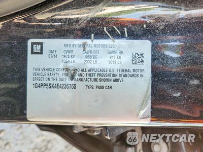 Zdjęcie 12 z 12 samochodu: 2014 BUICK VERANO VIN:1G4PP5SK4E4236765 - miniatura