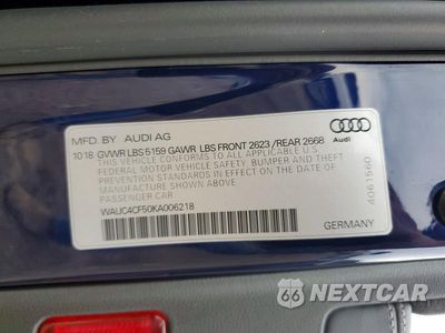 Zdjęcie 12 z 12 samochodu: 2019 AUDI S5 PRESTIGE VIN:WAUC4CF50KA006218 - miniatura