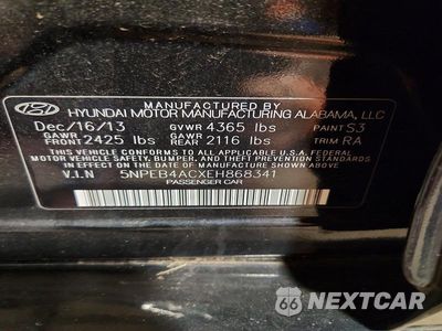 Zdjęcie 13 z 13 samochodu: 2014 HYUNDAI SONATA GLS VIN:5NPEB4ACXEH868341 - miniatura