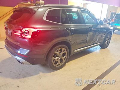 Trzecie zdjęcie samochodu z tyłu: 2022 BMW X3 XDRIVE30I VIN:5UX53DP09N9M92457 - miniatura