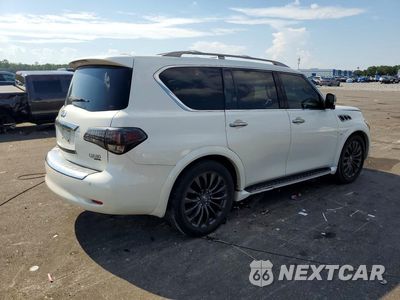 Trzecie zdjęcie samochodu z tyłu: 2016 INFINITI QX80 LIMITED VIN:JN8AZ2NE8G9124943 - miniatura