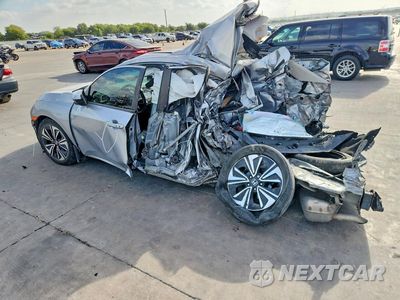 Drugie zdjęcie samochodu z przodu: 2018 HONDA CIVIC EXL VIN:JHMFC1F74JX038463 - miniatura