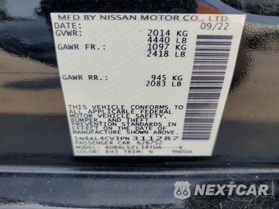 Zdjęcie 12 z 12 samochodu: 2023 NISSAN ALTIMA SR VIN:1N4AL4CV3PN311287 - miniatura