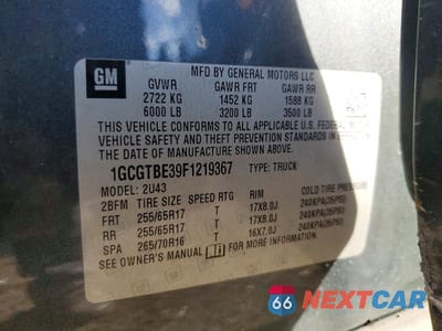 Zdjęcie 12 z 12 samochodu: 2015 CHEVROLET COLORADO LT VIN:1GCGTBE39F1219367 - miniatura