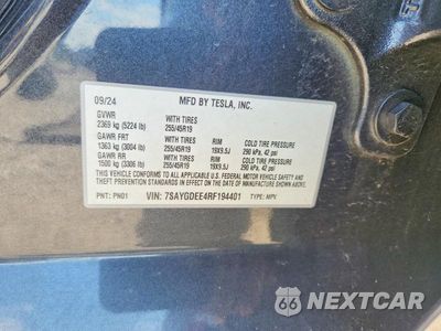 Zdjęcie 12 z 12 samochodu: 2024 TESLA MODEL Y VIN:7SAYGDEE4RF194401 - miniatura