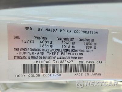 Zdjęcie 12 z 12 samochodu: 2026 MAZDA 3 PREFERRED VIN:JM1BPACL3T1862627 - miniatura